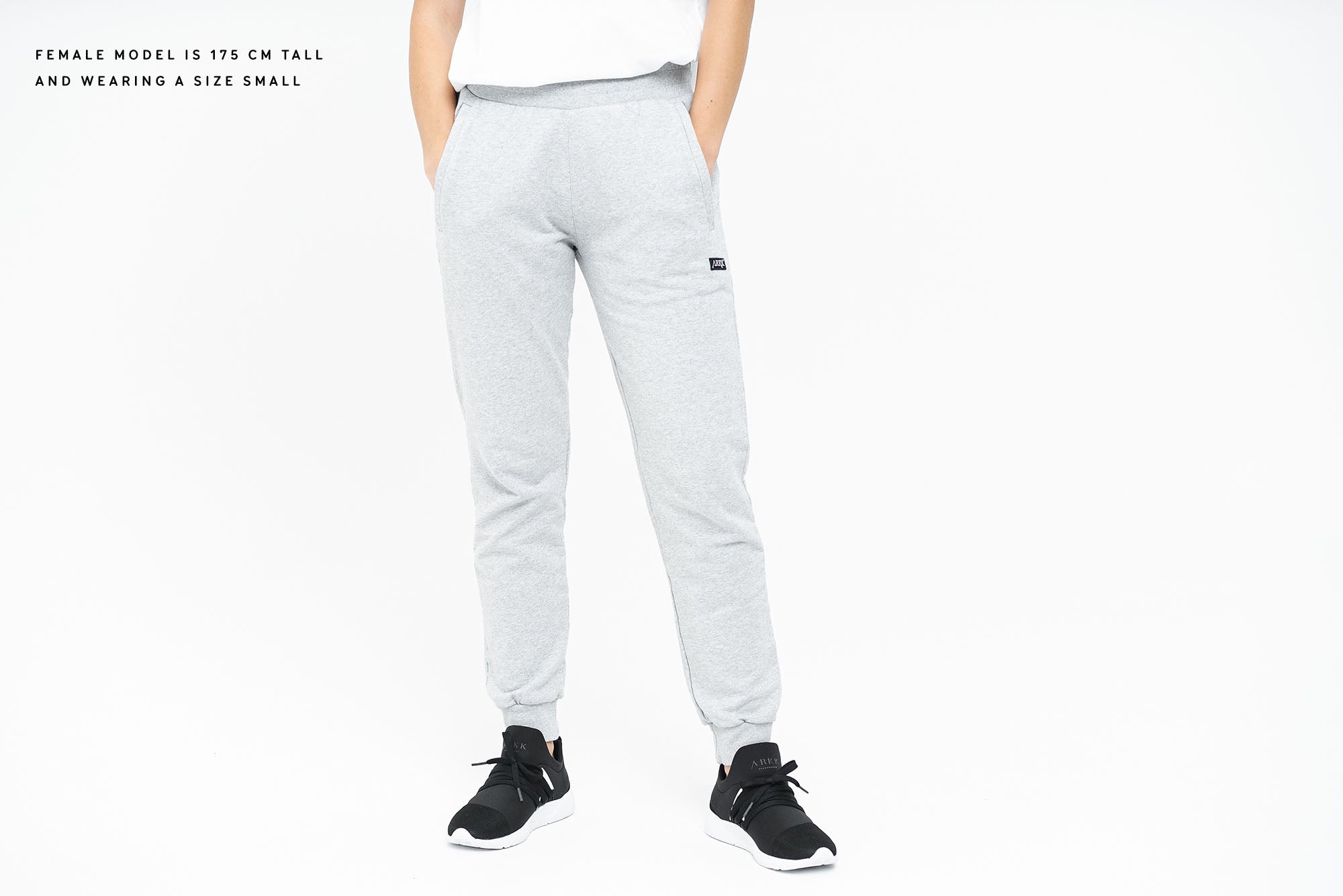 ARKK Apparel ARKK Box Logo Sweatpants | Snow Melange Sweatpants
